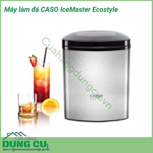 Máy làm đá CASO IceMaster Ecostyle với công nghệ làm đá sạch và siêu nhanh vô cùng hữu ích cho mùa hè. Máy làm đá viên được thiết kế bởi vỏ chất lượng cao với vẻ ngoài bằng thép không gỉ, thiết bị phù hợp trong mọi quán bar, nhà bếp hoặc khu vườn.