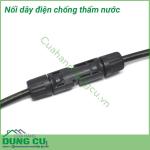 Cút nối dây điện chống nước đen