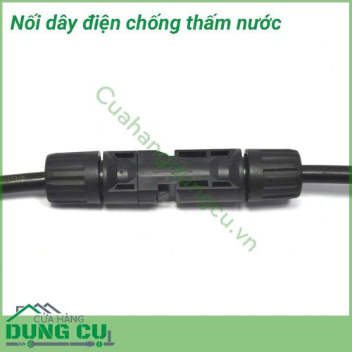 Nối dây điện chống nước bằng nhựa dễ dàng đấu nối nhanh chóng, gọn gàng, an toàn, chắc chắn, cách điện hoàn toàn, chống được sự xâm nhập của hơi nước và nước sử dụng tốt trong phòng lạnh, ngoài trời.