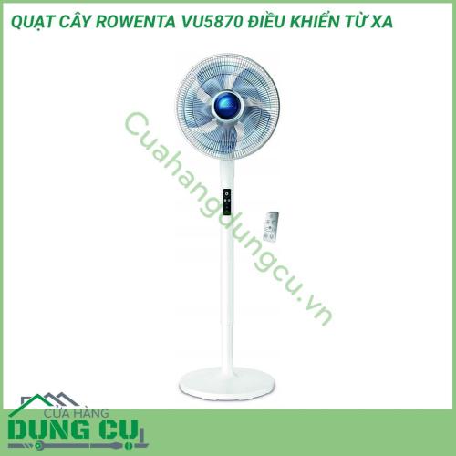 Quạt cây Rowenta VU5870 điều khiển từ xa với công suất 70W cung cấp không khí trong lành trong mỗi căn phòng, đặc biệt với âm lượng 35 dB, quạt rất yên tĩnh không gây tiếng ồn. Đây là chiếc quạt lý tưởng để sử dụng yên tĩnh khi ngủ, xem TV, làm việc.