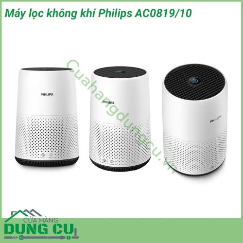 Máy lọc không khí Philips AC0819/10 thiết kế hiện đại, loại bỏ 99,97% các chất gây dị ứng trong không khí. Lưu lượng lọc CADR hạt: 190 m³/h. Sản phẩm phù hợp với phòng kích thước lên tới 49 mét vuông.