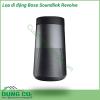 Loa di động Bose Soundlink Revolve có thiết kế ấn tượng độc đáo, kiểu dáng hình trụ đứng được bọc lớp vỏ nhôm nguyên khối sang trọng. Loa nghe nhạc khiến người dùng vô cùng hài lòng với chất âm sống động mạnh mẽ, lan tỏa khắp không gian rộng