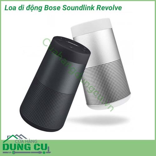 Loa di động Bose Soundlink Revolve có thiết kế ấn tượng độc đáo, kiểu dáng hình trụ đứng được bọc lớp vỏ nhôm nguyên khối sang trọng. Loa nghe nhạc khiến người dùng vô cùng hài lòng với chất âm sống động mạnh mẽ, lan tỏa khắp không gian rộng