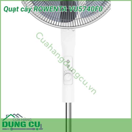 Quạt đứng ROWENTA VU5740F0 với công suất 70W cung cấp không khí trong lành trong mỗi căn phòng, đặc biệt với âm lượng 44 dB, quạt rất yên tĩnh không gây tiếng ồn. Đây là chiếc quạt lý tưởng để sử dụng yên tĩnh khi ngủ, xem TV, làm việc hoặc học tập