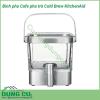 Bình pha cà phê pha trà Cold Brew KitchenAid có thể pha trà, hãm linh chi, diệp hạ châu hoặc ngâm hoa quả detox thanh lọc cơ thể. Bình pha dung tích 1140ml, nhỏ gọn, để trong tủ lạnh vừa xinh