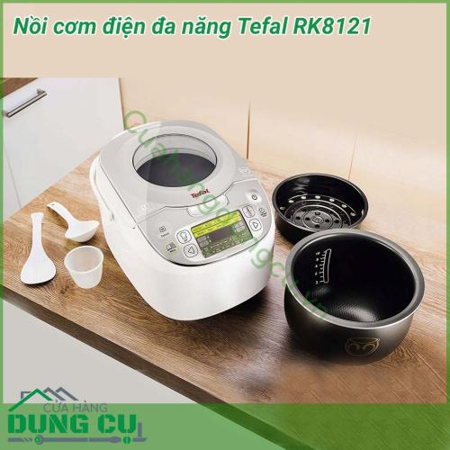 Nồi cơm điện đa năng Tefal RK8121 sở hữu kiểu dáng sang trọng, thanh lịch. Phần vỏ nồi sáng bóng, ít bám bẩn giúp người dùng dễ vệ sinh. Chất lượng tốt và có độ bền cao. Nồi còn có thiết kế đẹp mắt giúp không gian bếp thêm hiện đại và tiện nghi hơn.