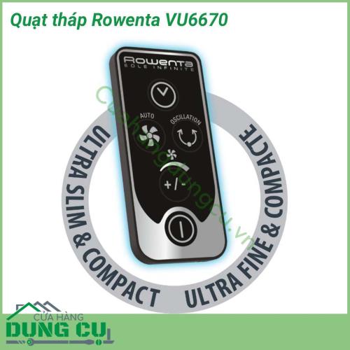 Quạt tháp Rowenta VU6670 giải pháp tối ưu cho tất cả cá băn khoăn của bạn. Quạt dùng cho phòng điều hoà, gió dịu mát, không bạt hơi rất phù hợp cho không gian phòng ngủ tạo độ mát dịu và ko gây ra tiếng ồn giúp có giấc ngủ ngon. 