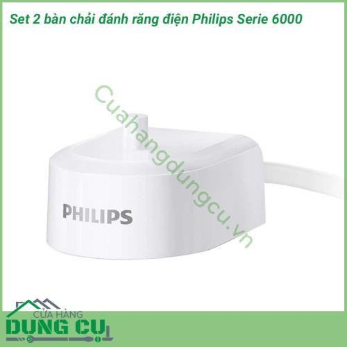 Bàn chải đánh răng điện Philips Series 6000 sẽ giúp mang đến cho người dùng một hàm răng trắng sáng. Với thiết kế sang trọng, cùng công nghệ mới nhất sẽ giúp mọi người có thể nhẹ nhàng làm sạch mảng bám của kẻ răng, giúp răng có thể trắng khỏe