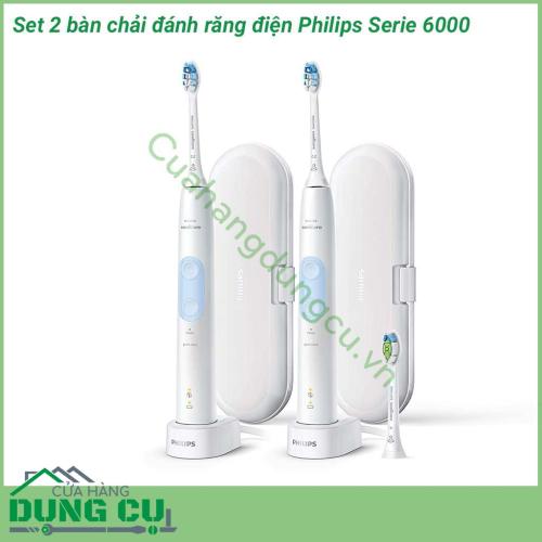 Bàn chải đánh răng điện Philips Series 6000 sẽ giúp mang đến cho người dùng một hàm răng trắng sáng. Với thiết kế sang trọng, cùng công nghệ mới nhất sẽ giúp mọi người có thể nhẹ nhàng làm sạch mảng bám của kẻ răng, giúp răng có thể trắng khỏe