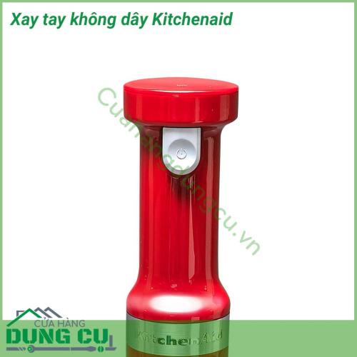 Xay tay không dây Kitchenaid xay được 25 bát súp trong một lần sạc đầy. Với thời gian sạc nhanh trong 20 phút, bạn có thể tạo ra một ly sinh tố hoặc súp cà chua