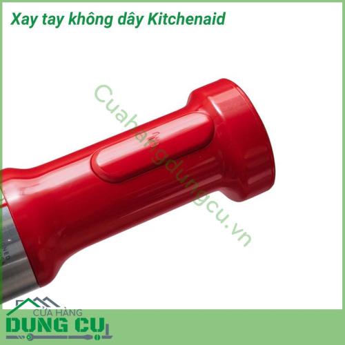 Xay tay không dây Kitchenaid xay được 25 bát súp trong một lần sạc đầy. Với thời gian sạc nhanh trong 20 phút, bạn có thể tạo ra một ly sinh tố hoặc súp cà chua