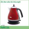 Ấm đun siêu tốc DeLonghi với kiểu dáng tinh tế, màu sắc hiện đại tạo không gian nhà bạn trở nên sang trọng hơn. Ấm đun nước Delonghi có chất liệu được làm bằng thép không gỉ, bền, làm cho sản phẩm được đun sôi nhanh, vệ sinh trở nên dễ dàng.