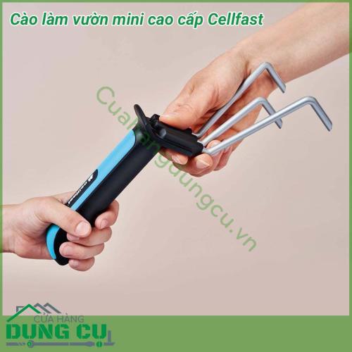 Cào làm đất mini Cellfast 42-004 với chất liệu làm bằng thép không gỉ chất lượng cao là lựa chọn tin cậy cho các anh chị đang tìm 1 cái cào để cào rễ cào cỏ xới đất bứng cây hỗ trợ trồng hoa trong chậu hay trồng rau sân thượng.