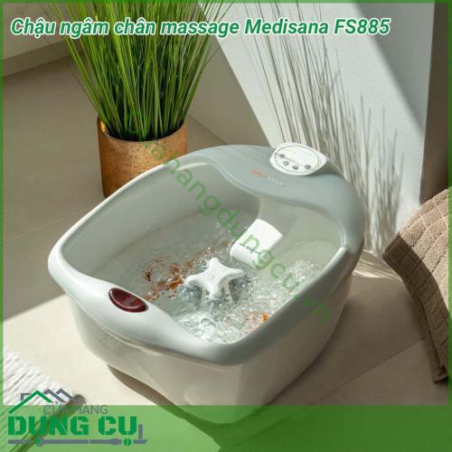 Bồn ngâm chân massage Medisana FS 885 là bồn ngâm chân công nghệ cao cấp tự đun nước nóng đến 40 độ, đầu phun mạnh, đặt chương trình massage sẽ mang lại cảm giác thoải cho đôi chân của bạn.