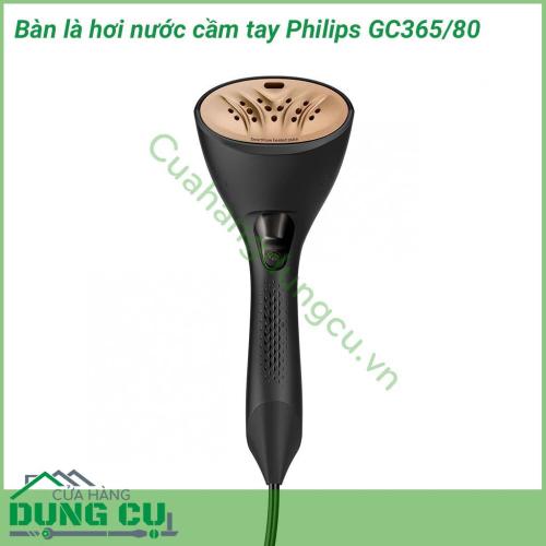 Bàn là hơi nước cầm tay Philips GC365/80 có công suất 1300W nhỏ gọn giúp bạn nhanh chóng là ủi tất cả các chất liệu vải, các loại quần áo có chất liệu khó là như voan, lụa, len, ren, dạ, kaki, bò... mà không cần đến cầu là, không gây nóng ra xung quanh. 