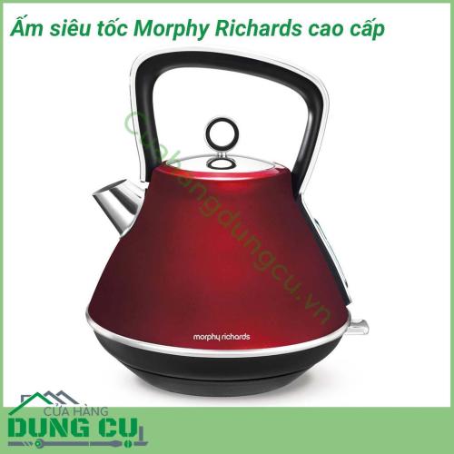 Ấm siêu tốc Morphy Richards cao cấp với thiết kế CỔ ĐIỂN - SANG TRỌNG, lớp mạ chống bám bẩn giúp ấm trông luôn như mới, nổi bật và sáng bừng căn bếp của bạn. Hộp đựng đẹp và sang trọng - rất ý nghĩa khi làm quà tặng