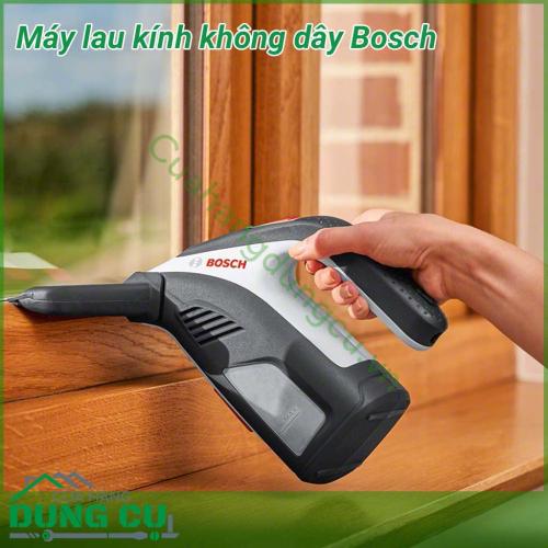 Máy lau kính không dây Bosch có thể dễ dàng lau sạch kích xe hơi, cửa sổ, các loại chất lỏng trên bàn cũng sẽ được hút và làm sạch mà không để lại bất cứ vệt nào