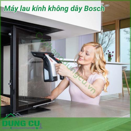 Máy lau kính không dây Bosch có thể dễ dàng lau sạch kích xe hơi, cửa sổ, các loại chất lỏng trên bàn cũng sẽ được hút và làm sạch mà không để lại bất cứ vệt nào