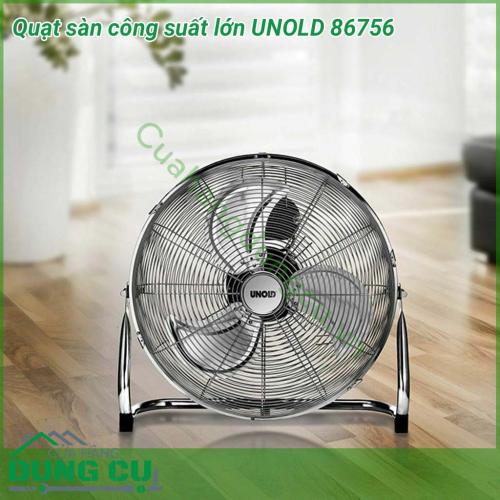 Quạt sàn công suất lớn UNOLD 86756 thu hút ánh nhìn với một chút cổ điển và màu bạc sáng bóng của vật liệu inox cao cấp. Quạt sàn Unold sẽ mang đến những làn gió dễ chịu đầy sảng khoái.