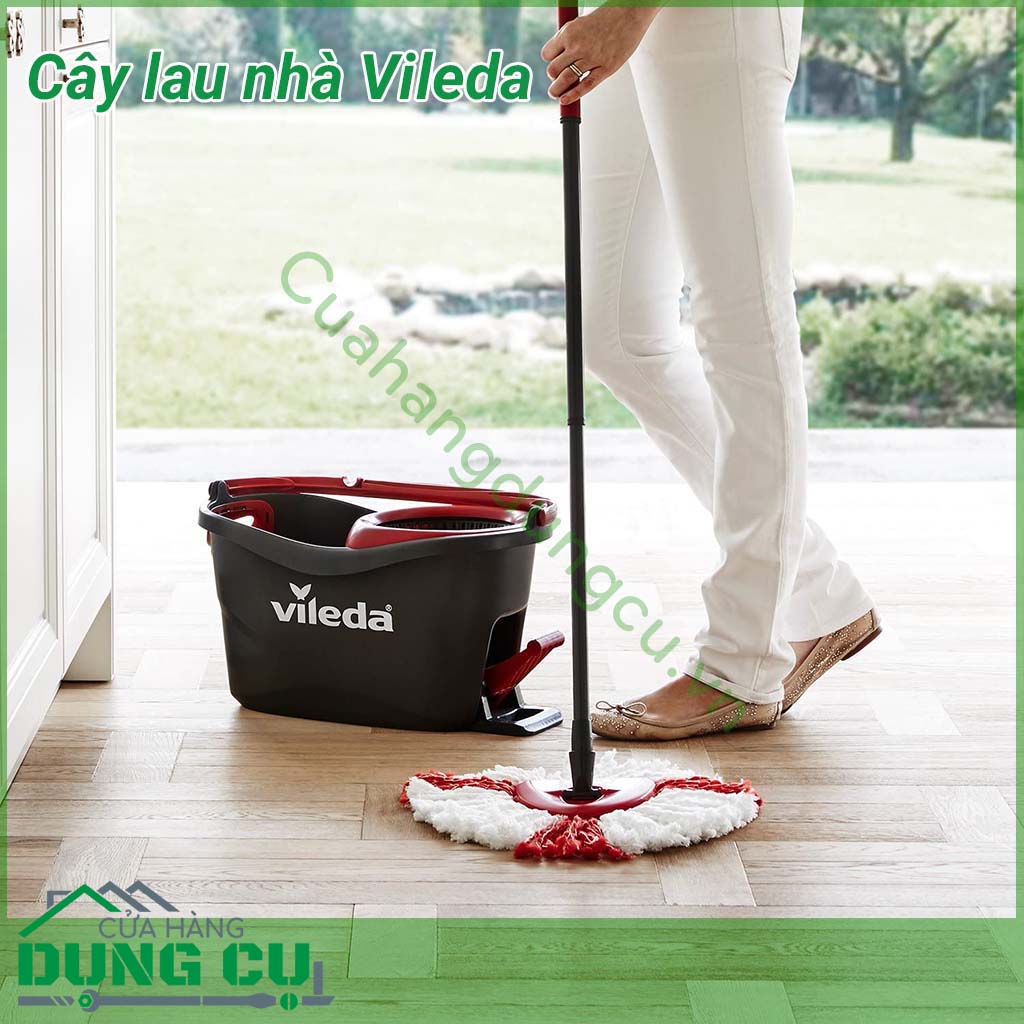 Cây lau nhà VILEDA bạn có thể dễ dàng loại bỏ bụi bẩn khỏi sàn nhà. Cho dù bạn cần lau sàn gỗ, gạch hay nhựa vinyl, việc lau nhà trở nên dễ dàng.