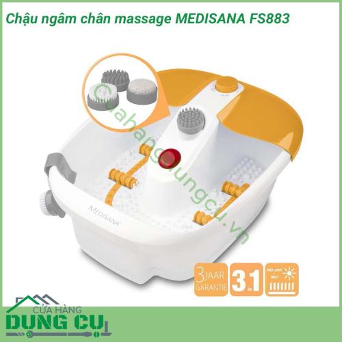 Chậu ngâm chân massage MEDISANA FS883 được tích hợp 3 tính năng trong 1 cho phép máy hoạt động cùng lúc các thiết bị massage như giữ ấm nước, chức năng massage rung. Giúp các mạnh máu và huyệt đạo tại bàn chân được lưu thông