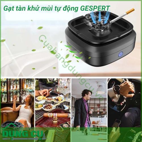 Gạt tàn khử mùi tự động GESPERT không chỉ là một cái gạt tàn xì gà, thuốc lá đơn thuần mà còn có chức năng lọc các tạp chất và loại bỏ mùi,  dụng cụ khử khói/khử mùi cho người hút thuốc.