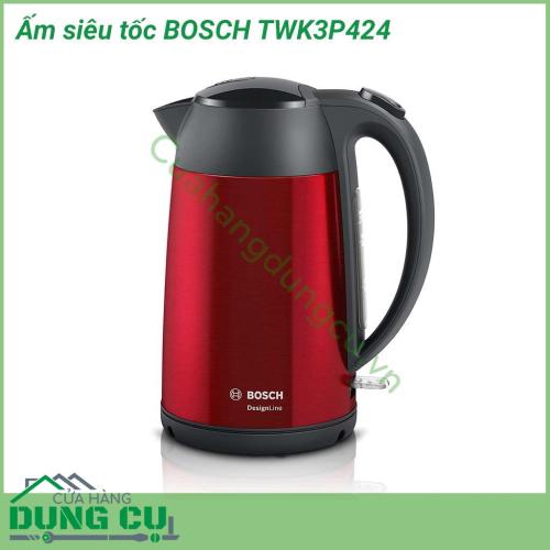 Ấm đun nước siêu tốc BOSCH TWK3P424 giải pháp đun nước nhanh, an toàn, hiệu quả, tiết kiệm điện. Ấm siêu tốc BOSCH là một trong những thiết bị gia dụng không thể thiếu trong mỗi gia đình