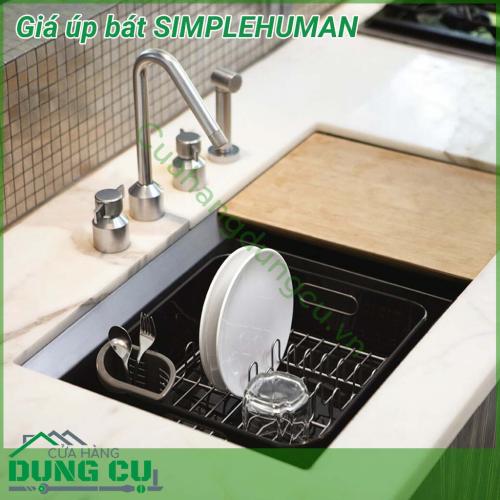 Giá úp bát Simplehuman rất bền đẹp và sáng. Giá úp bát giải pháp hoàn hảo trong việc tiết kiệm không gian nhưng lại chứa được rất nhiều các vật dụng khác nhau