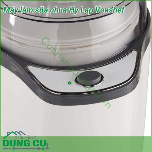 Máy làm sữa chua Hy Lạp Vonshef có thể làm cả sữa chua Hy Lạp hay sữa chua thường nhờ 2 chế độ đặt sẵn của máy. Nhờ có giỏ lọc tách nước nên rất tiện lợi, các mẹ sẽ được thưởng thức món sữa chua Hy Lạp bổ dưỡng hơn gấp nhiều lần sữa chua thường