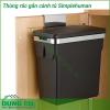 Thùng rác gắn cánh tủ Simplehuman 10L được lắp đặt ngay trên cửa tủ, nắp đập được thiết kế an toàn không gây mất vệ sinh, rất tiện dụng trong công việc thải rác, sản phẩm được làm bằng chất liệu có độ bền cao.