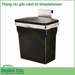 Thùng rác gắn cánh tủ Simplehuman 10L được lắp đặt ngay trên cửa tủ, nắp đập được thiết kế an toàn không gây mất vệ sinh, rất tiện dụng trong công việc thải rác, sản phẩm được làm bằng chất liệu có độ bền cao.