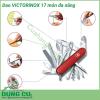 Dao gấp đa năng 17 món Victorinox có rất nhiều chức năng hữu ích, tiện dụng như: mở nút chai, mở bia, kéo, dao, tuốc vít, kìm.... hầu như đáp ứng được yêu cầu thiết thực hàng ngày