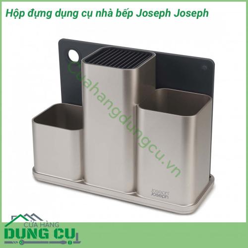 Hộp đựng dụng cụ nhà bếp Joseph Joseph kèm 1 thớt chống trượt siêu đẹp. Hộ đựng dụng cụ nhà bếp sự lựa chọn hoàn hảo cho những căn bếp nhỏ, các chị thích sự tiện lợi và ngăn nắp.