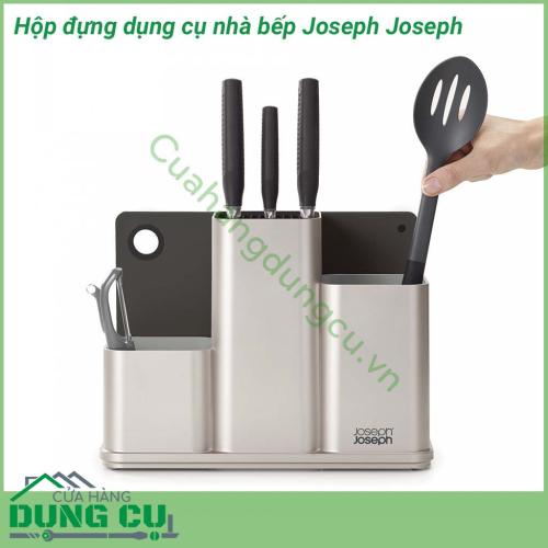 Hộp đựng dụng cụ nhà bếp Joseph Joseph kèm 1 thớt chống trượt siêu đẹp. Hộ đựng dụng cụ nhà bếp sự lựa chọn hoàn hảo cho những căn bếp nhỏ, các chị thích sự tiện lợi và ngăn nắp.