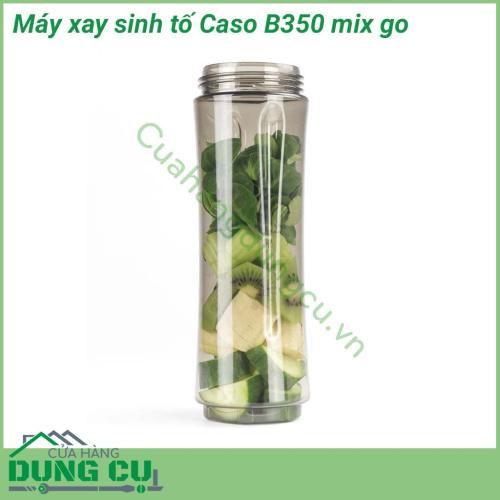 Máy xay sinh tố Caso B350 mix go mang đến cho bạn ly sinh tố chỉ trong vài giây. Với vỏ thép không gỉ hiện đại, Caso B350 mang lại vẻ đẹp trong mọi gian bếp.
