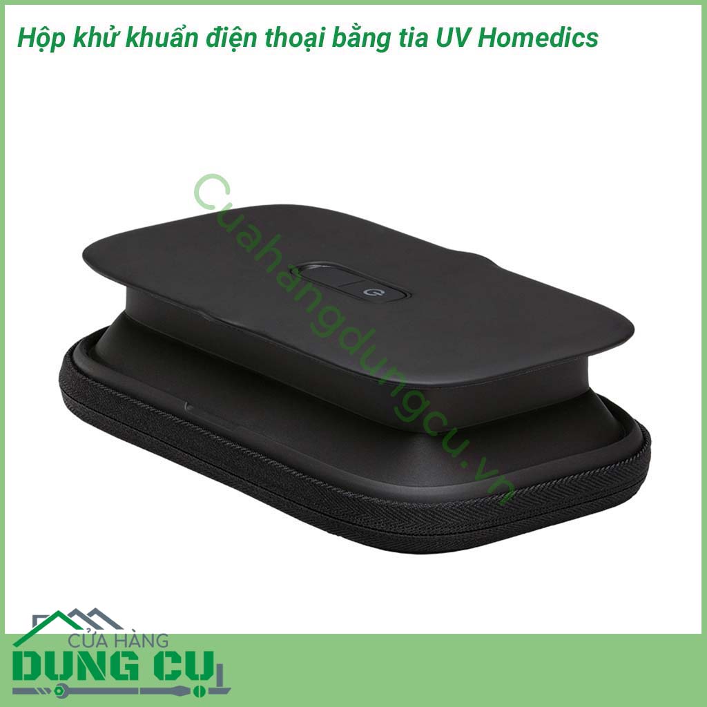 Hộp khử khuẩn điện thoại bằng tia UV Homedics cách hiệu quả nhất để giảm thiểu lượng vi khuẩn có trên các thiết bị di động, góp phần bảo vệ sức khỏe cho bản thân và gia đình.