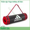 Thảm tập Yoga Adidas đỏ đen được làm từ chất liệu cao su NBR cao cấp, cực êm và bề mặt chống trơn trượt cực tốt. Thảm có độ dày 1cm giúp bảo vệ tay, đầu gối và các bộ phận trên cơ thể do đó bạn không cần phải lo lắng bị tổn thương khi tập luyện Yoga.