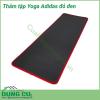 Thảm tập Yoga Adidas đỏ đen được làm từ chất liệu cao su NBR cao cấp, cực êm và bề mặt chống trơn trượt cực tốt. Thảm có độ dày 1cm giúp bảo vệ tay, đầu gối và các bộ phận trên cơ thể do đó bạn không cần phải lo lắng bị tổn thương khi tập luyện Yoga.