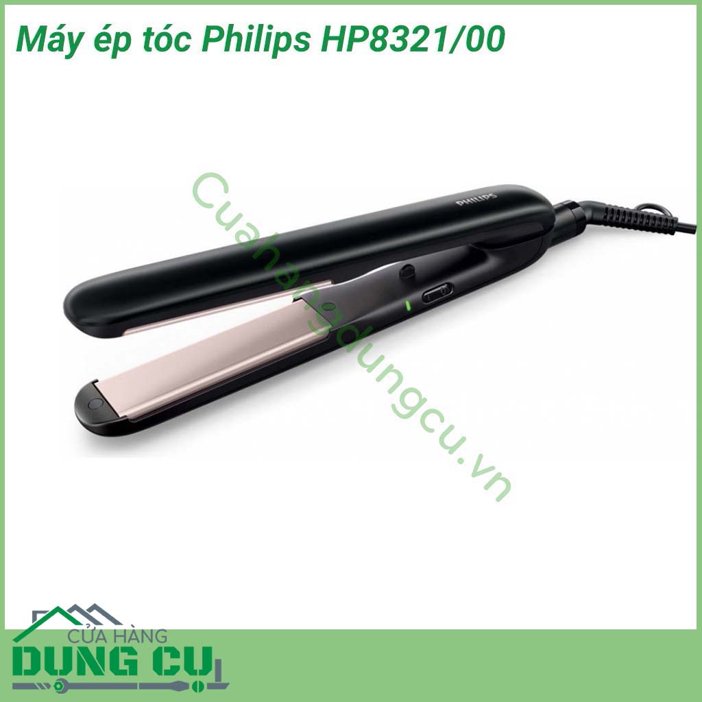 Máy ép tóc Philips HP8321 00 - Được thiết kế đặc biệt cho những sợi tóc dày và dai, máy ép tóc Philips HP8321 00 giúp bạn tạo nên những kiểu tóc suôn mượt và tự nhiên mà không làm hỏng cấu trúc tóc. Xem ngay ảnh về sản phẩm để đánh giá tính năng và hiệu quả của máy.