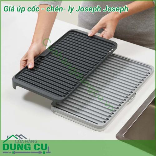 Giá úp cốc, chén, ly Joseph Joseph là sản phẩm cao cấp tiện ích. Kệ thích hợp cho không gian bếp, luôn bền đẹp cùng thời gian, giúp sắp xếp cho không gian thoáng đãng. 