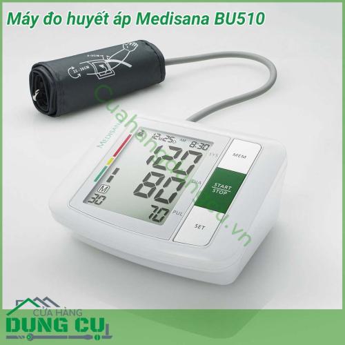 Máy đo huyết áp Medisana BU510 một trong những loại máy đo huyết áp tốt nhất và cho kết quả nhanh, chính xác nhất hiện nay.