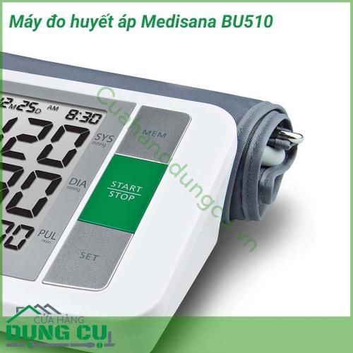 Máy đo huyết áp Medisana BU510 một trong những loại máy đo huyết áp tốt nhất và cho kết quả nhanh, chính xác nhất hiện nay.