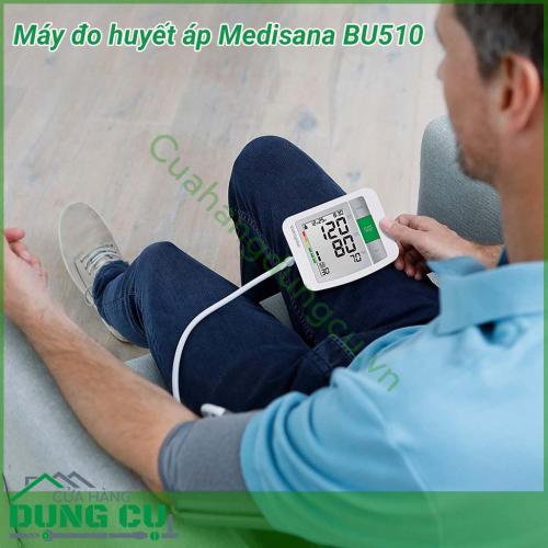 Máy đo huyết áp Medisana BU510 một trong những loại máy đo huyết áp tốt nhất và cho kết quả nhanh, chính xác nhất hiện nay.