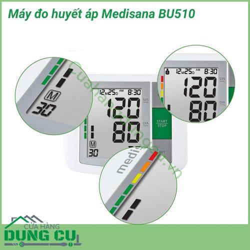 Máy đo huyết áp Medisana BU510 một trong những loại máy đo huyết áp tốt nhất và cho kết quả nhanh, chính xác nhất hiện nay.