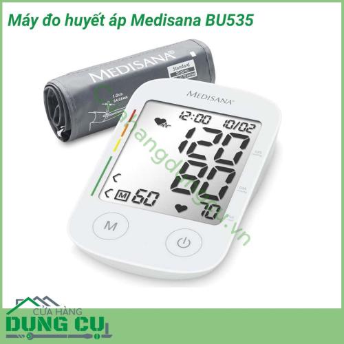 Máy đo huyết áp Medisana BU535 ngày càng được ưa chuộng bởi thiết kế nhỏ gọn, tiện lợi khi mang theo mà lại dễ dàng sử dụng và cho ra kết quả nhanh, chính xác