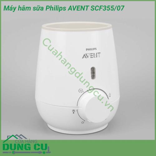 Máy hâm sữa Philips AVENT SCF355/07 giải pháp tuyệt vời giúp đảm bảo dinh dưỡng cho bữa ăn của bé, giúp các mẹ chủ động hâm sữa một cách nhanh chóng mà không phải đợi lâu