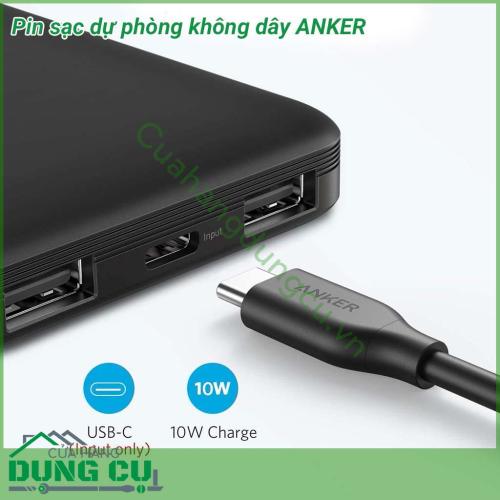 Pin sạc dự phòng không dây ANKER siêu tiện lợi vô cùng, giờ ko cần phải lo mang dây cắm kèm theo, bạn chỉ cần đặt điện thoại thông minh hỗ trợ Qi của bạn lên đế sạc là xong