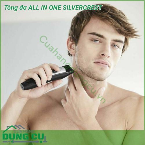 Tông đơ ALL IN ONE SILVERCREST sự lựa chọn hoàn hảo cho ria mép, lông mày hoặc tóc mai của bạn.