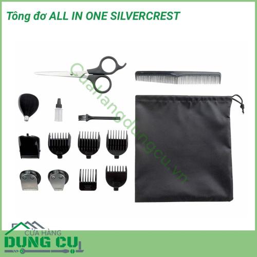 Tông đơ ALL IN ONE SILVERCREST sự lựa chọn hoàn hảo cho ria mép, lông mày hoặc tóc mai của bạn.