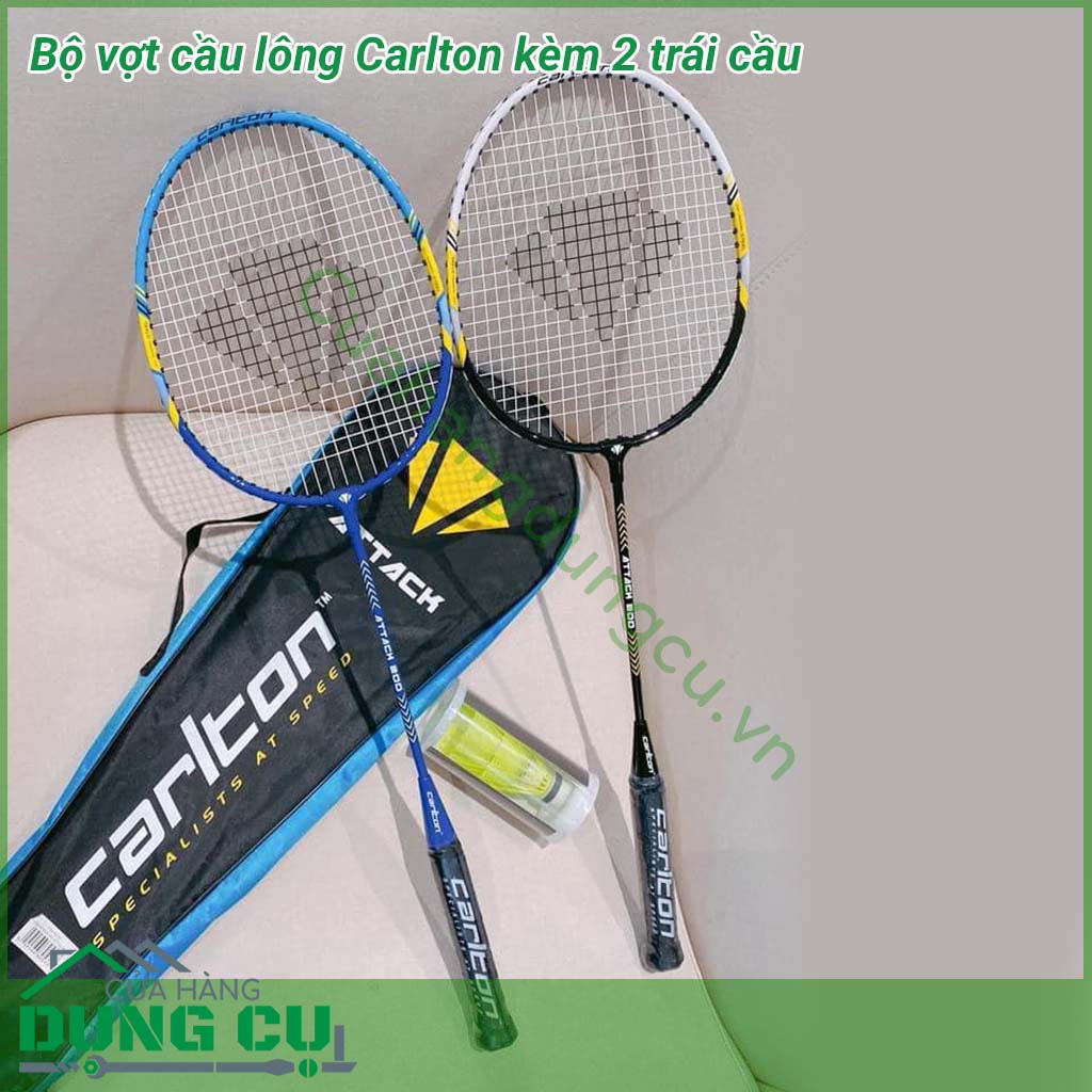 Bộ 2 vợt cầu lông Carlton kèm 2 trái cầu